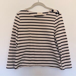 Sezane Colette Marinière Ecru / Marine. - Size XS